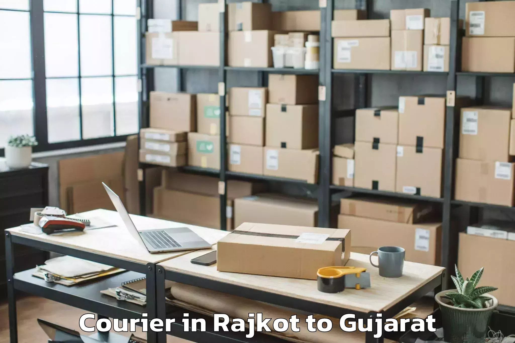 Quality Rajkot to Gujarat University Ahmedabad Courier